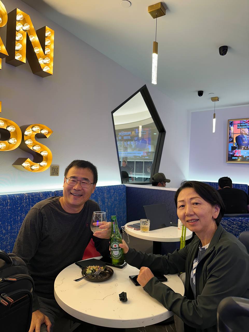 The food was simple but fresh, just right before a long flight.