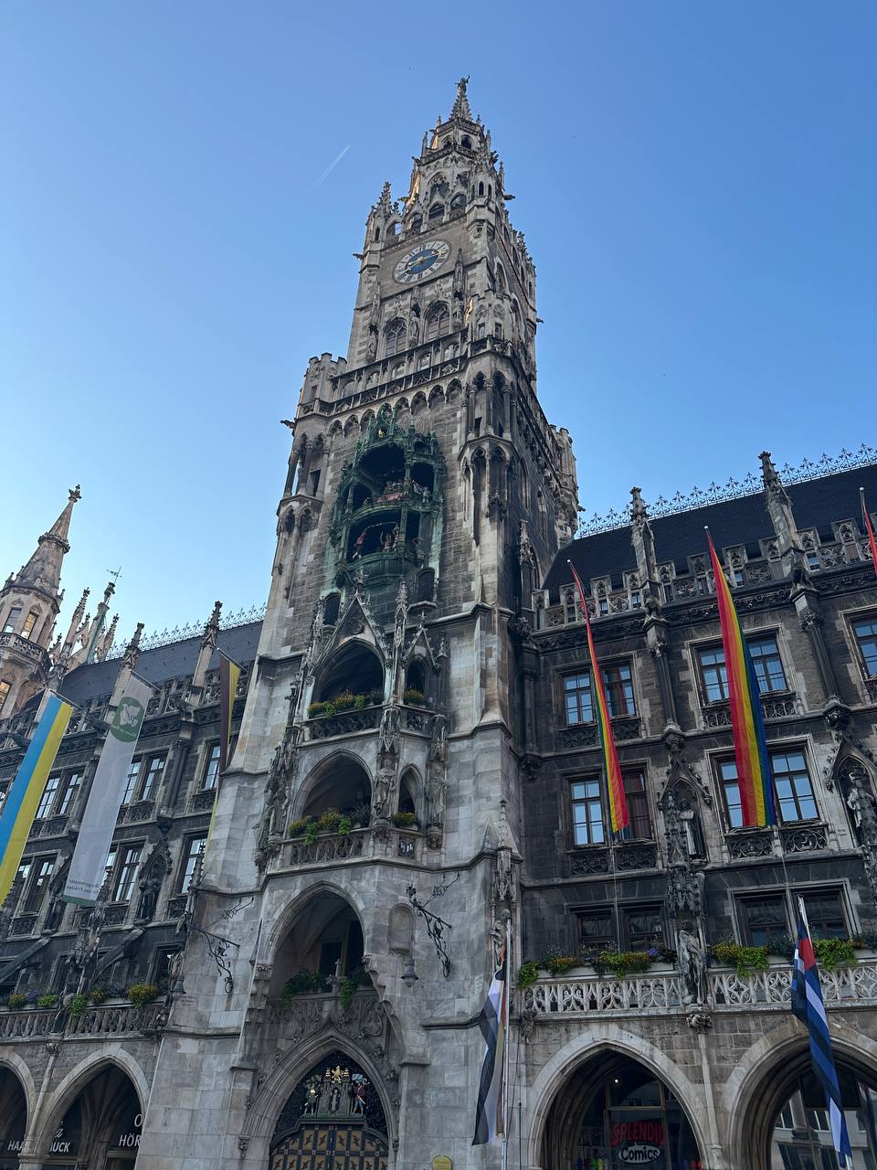 Scenes from Munich Old Town, including historic streets, squares, landmarks, and everyday city moments.