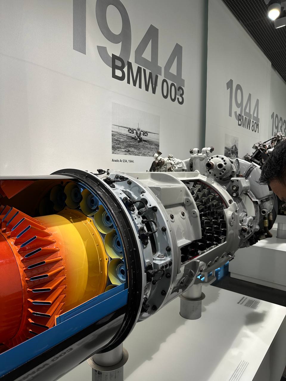 A close-up view of a BMW performance interior and dashboard display.