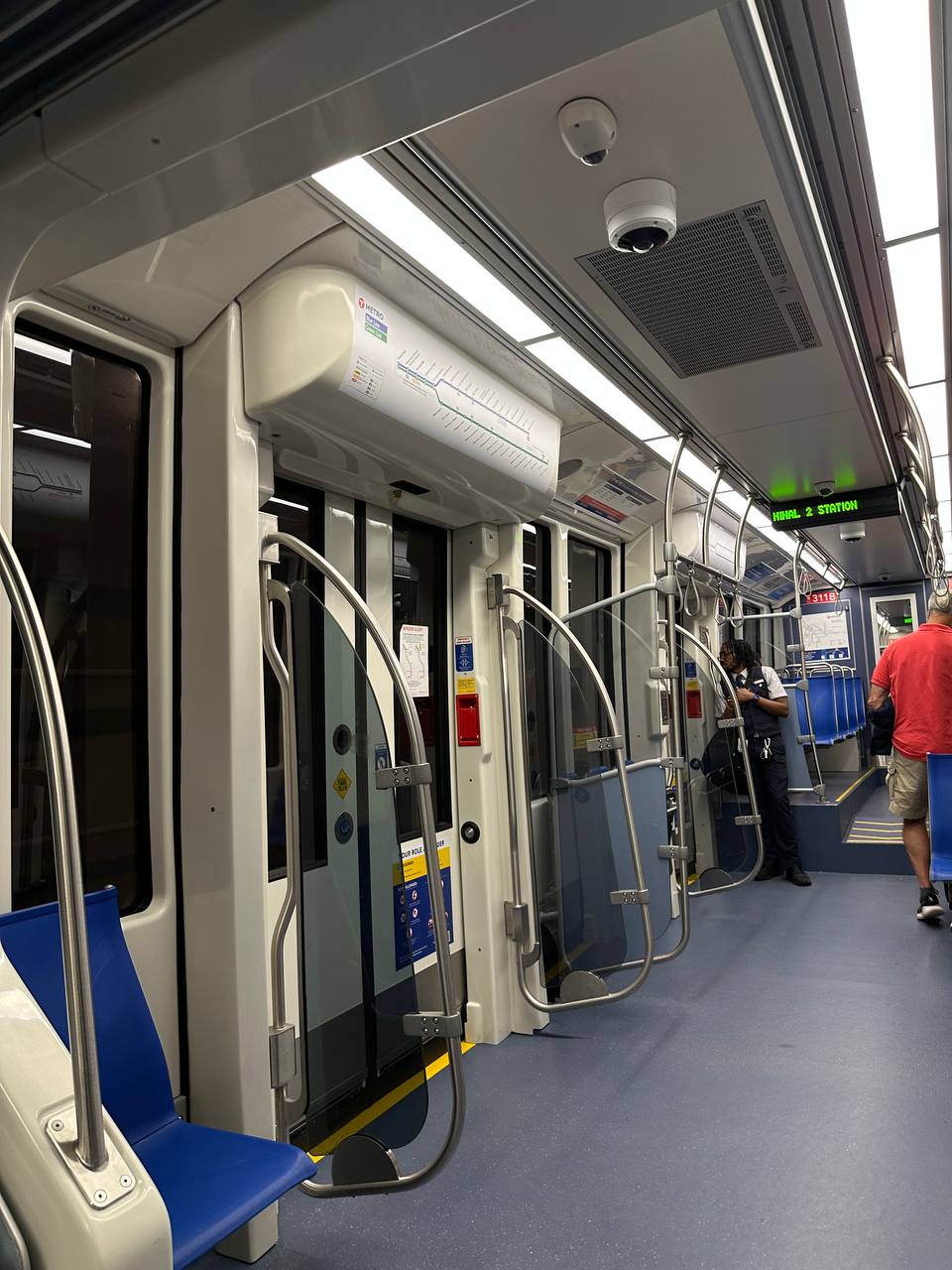 Before dinner, we took the airport tram inside MSP Terminal 1.
