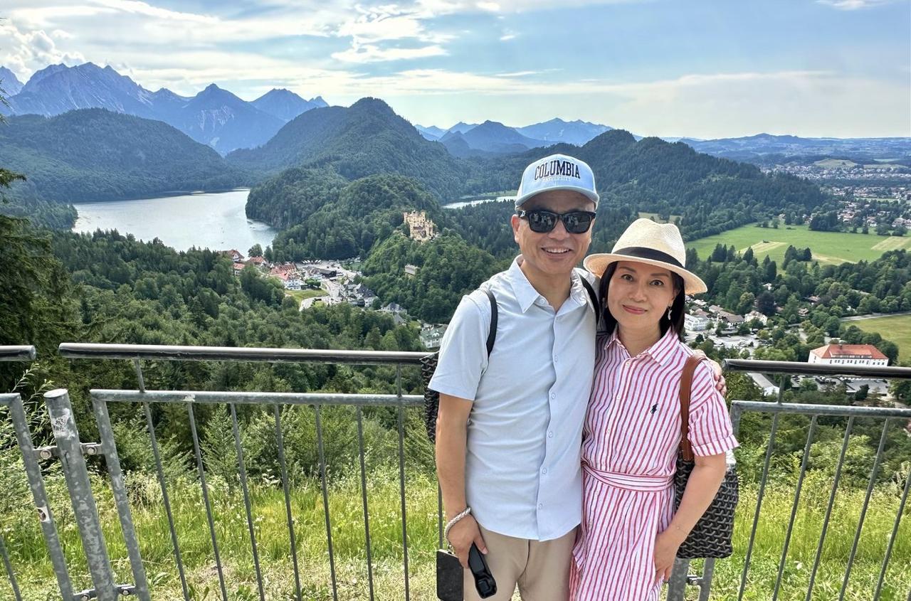 Neuschwanstein Castle and the Bavarian Alps on June 28, 2026.